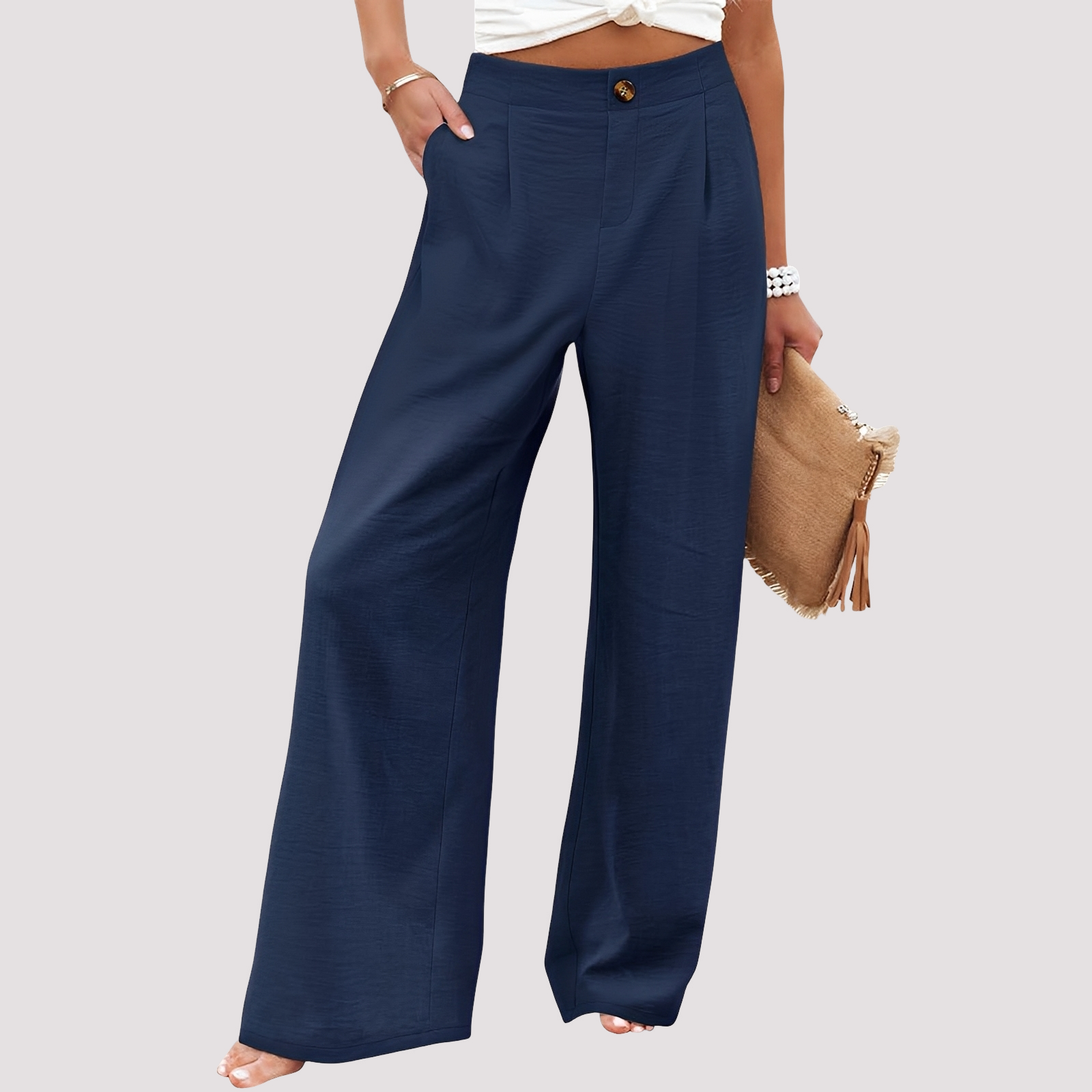 Helen - Damenhose mit weitem Bein und bequemer Passform