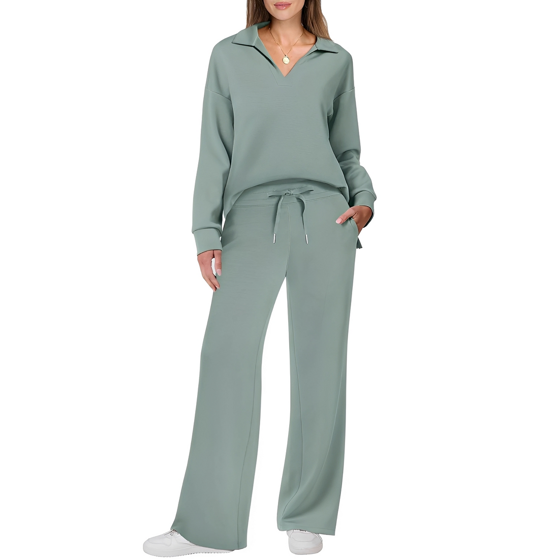 Justina - Bequemes Set für Damen bestehend aus Pullover und Hose
