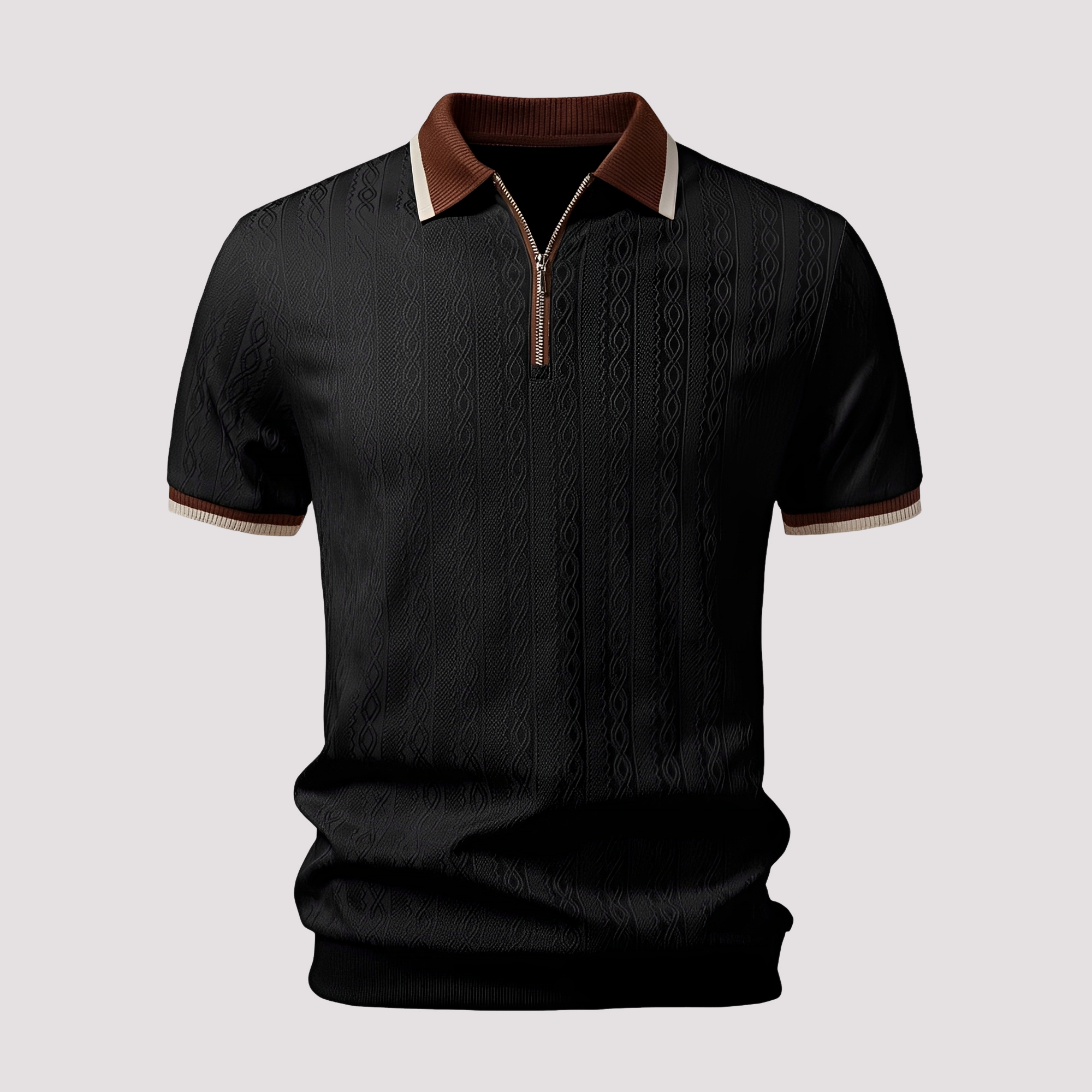 Bryn - Elegantes Zip-Up-Poloshirt