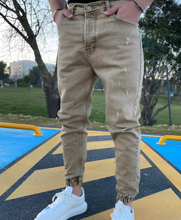 Andre - Modische Herren-Slim-Fit-Jeans mit Rissen