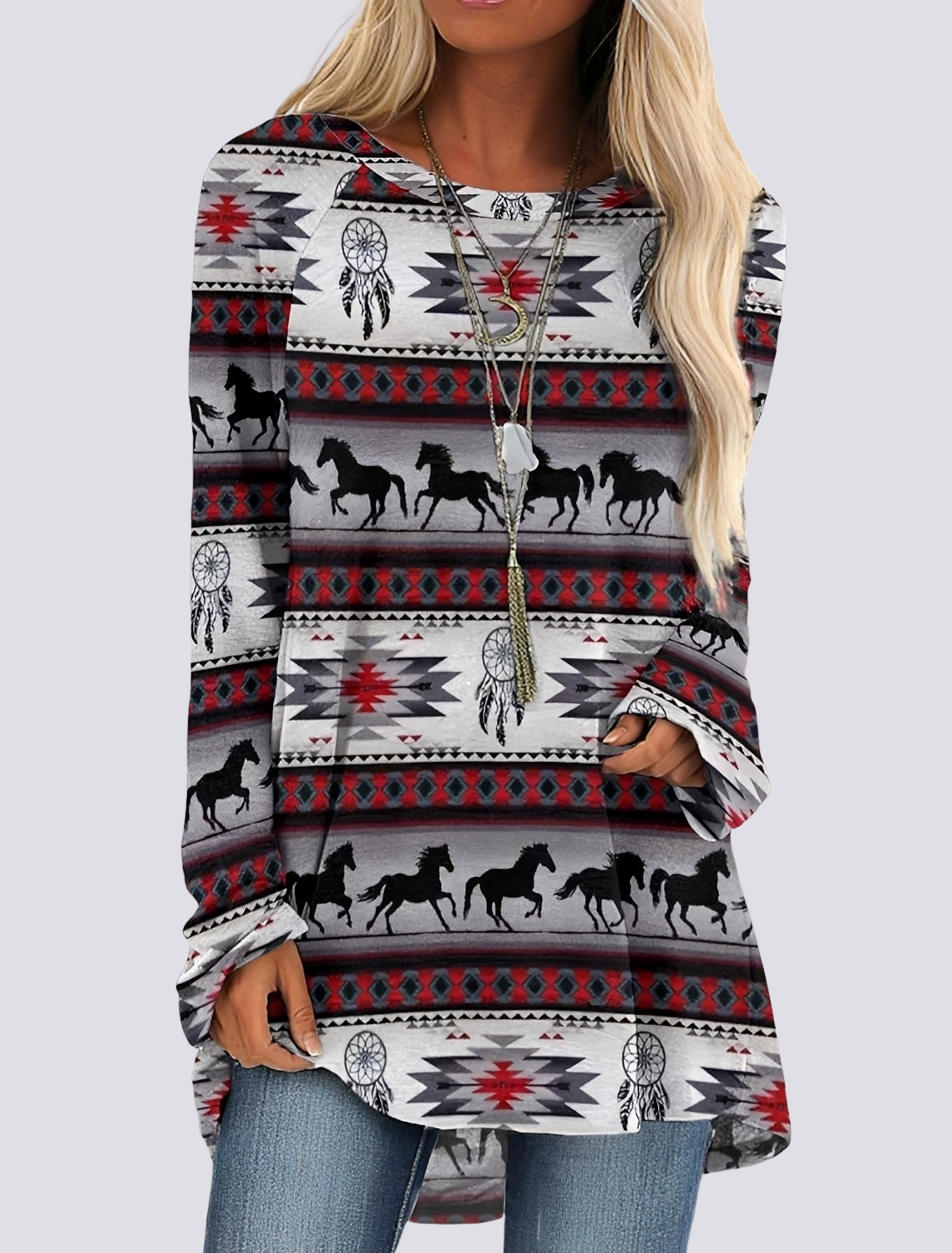 Monica - Modisches Ethno-Hemdkleid