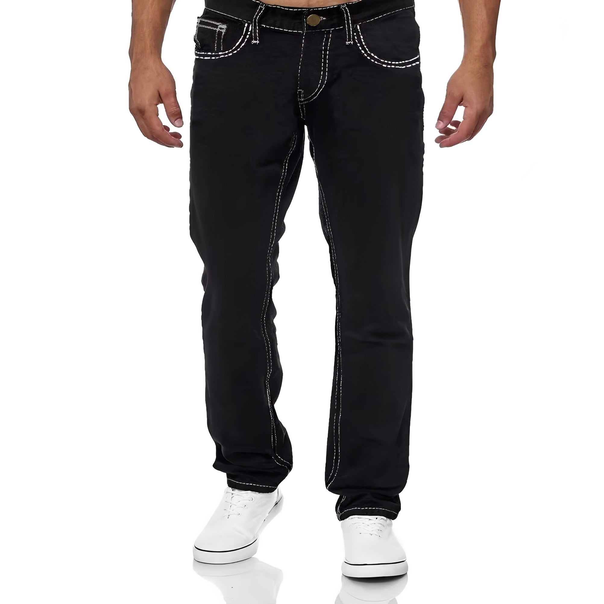 Stefan - Bequeme, gerade geschnittene Stretchjeans für Herren
