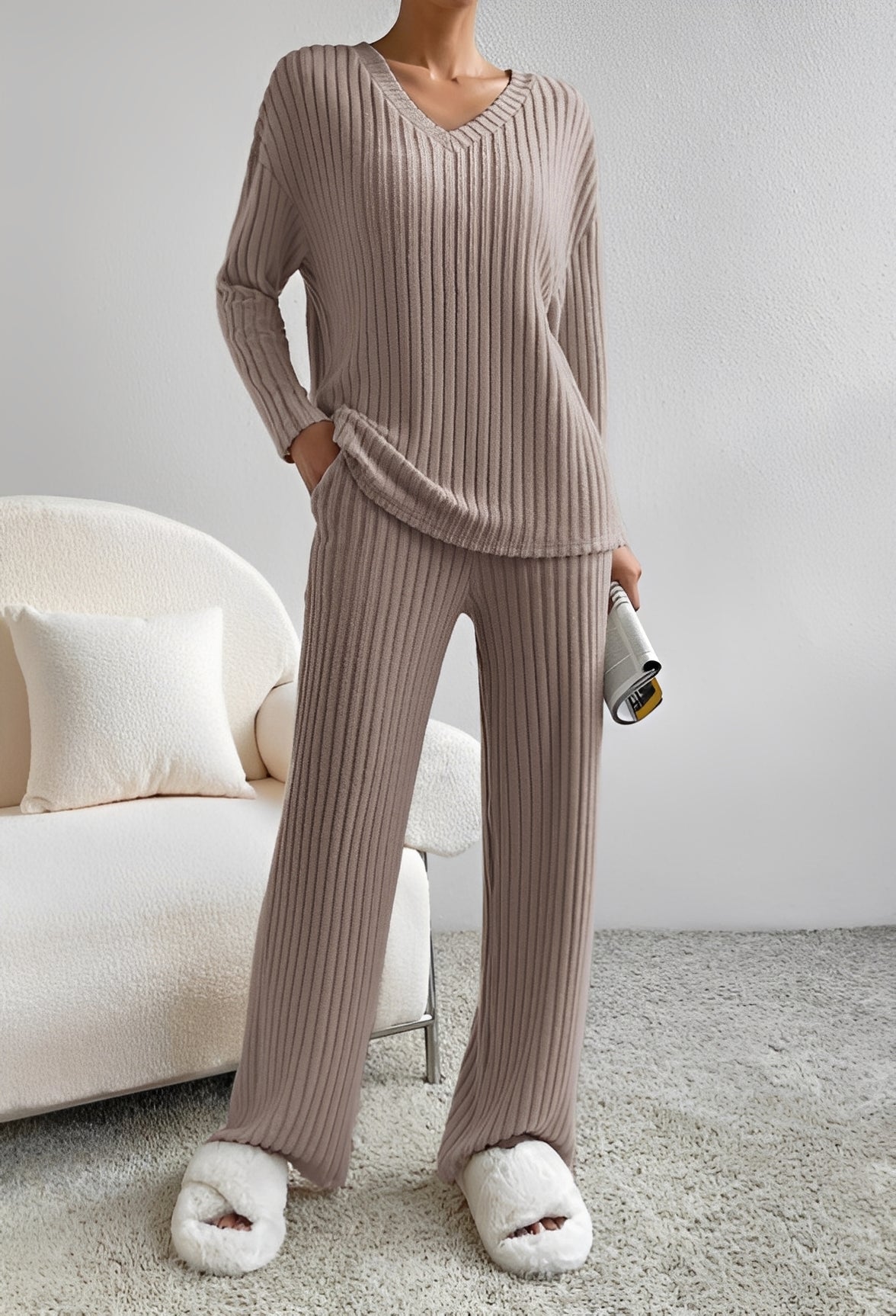 Niki - Lässiges gestreiftes Outfit-Set