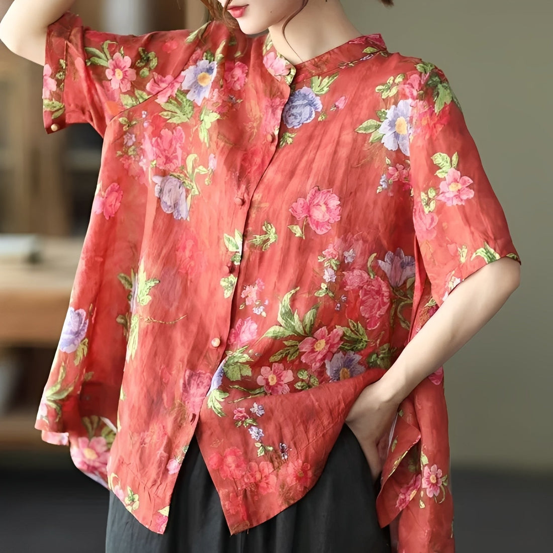 Alana - Elegante Bluse mit Halbarmlänge für Damen
