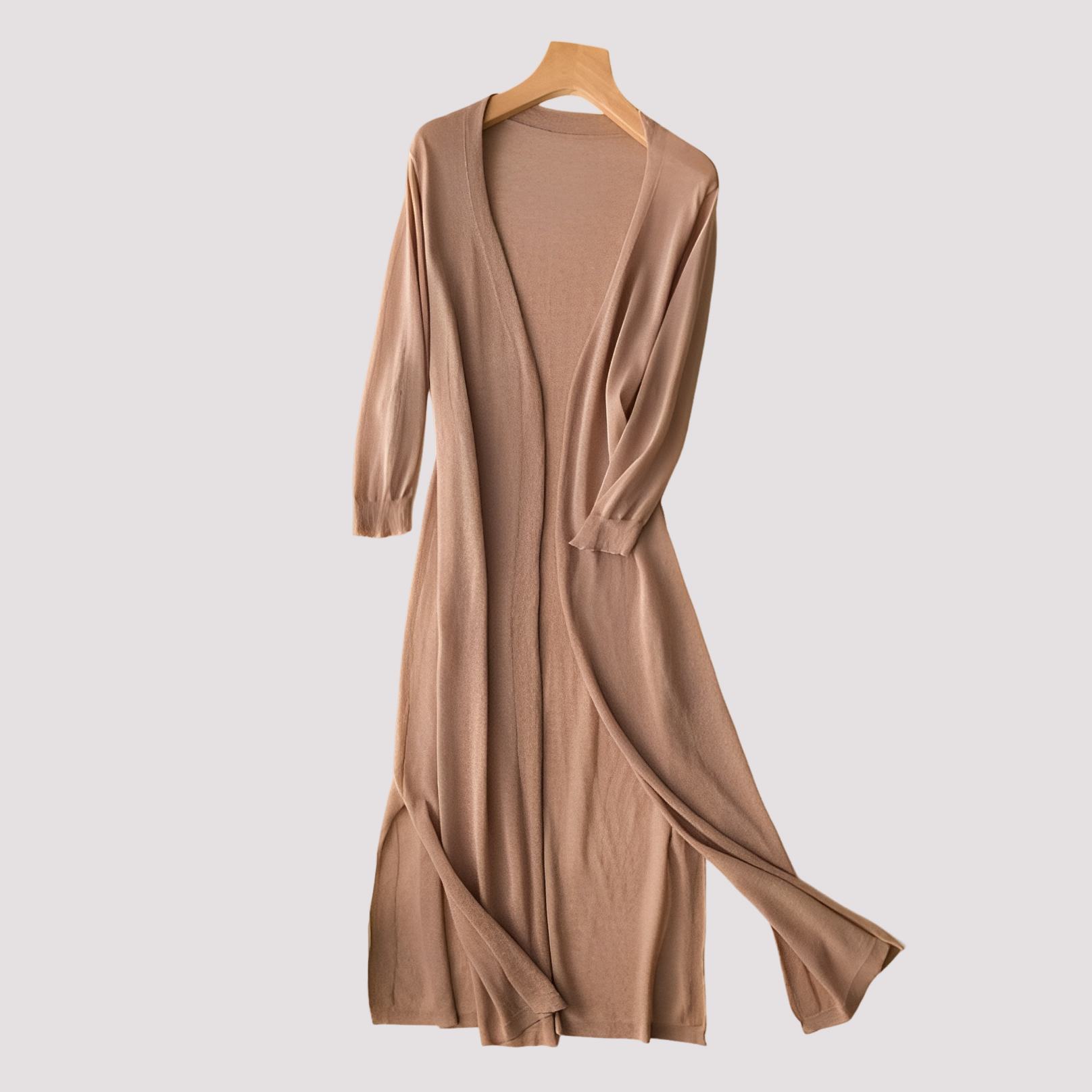 Fannie - Gemütlicher langer Damen-Cardigan