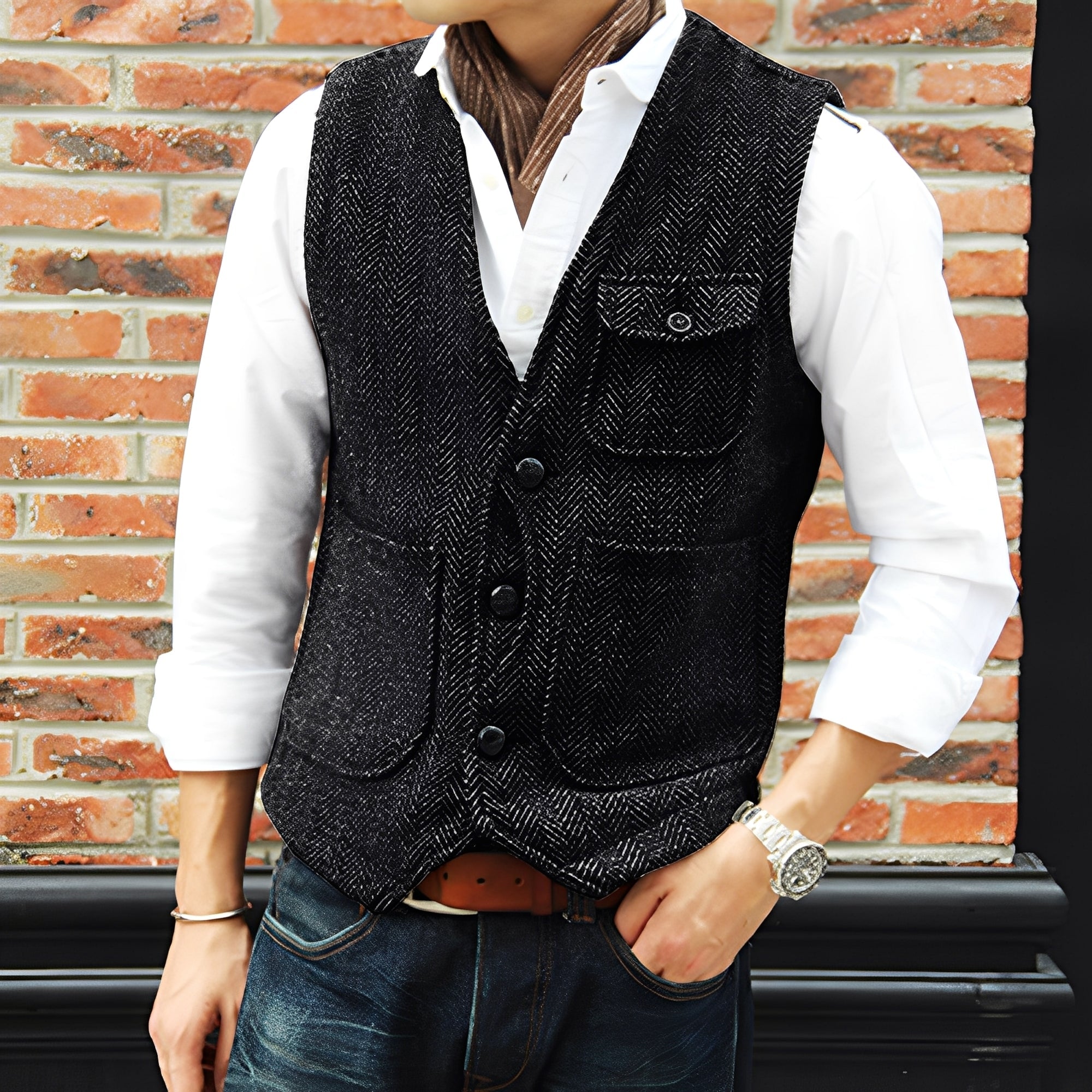 Matthew - Eleganter Tweedmantel