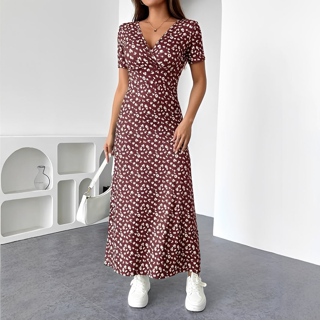 Reggie - Elegantes Blumen-Maxikleid