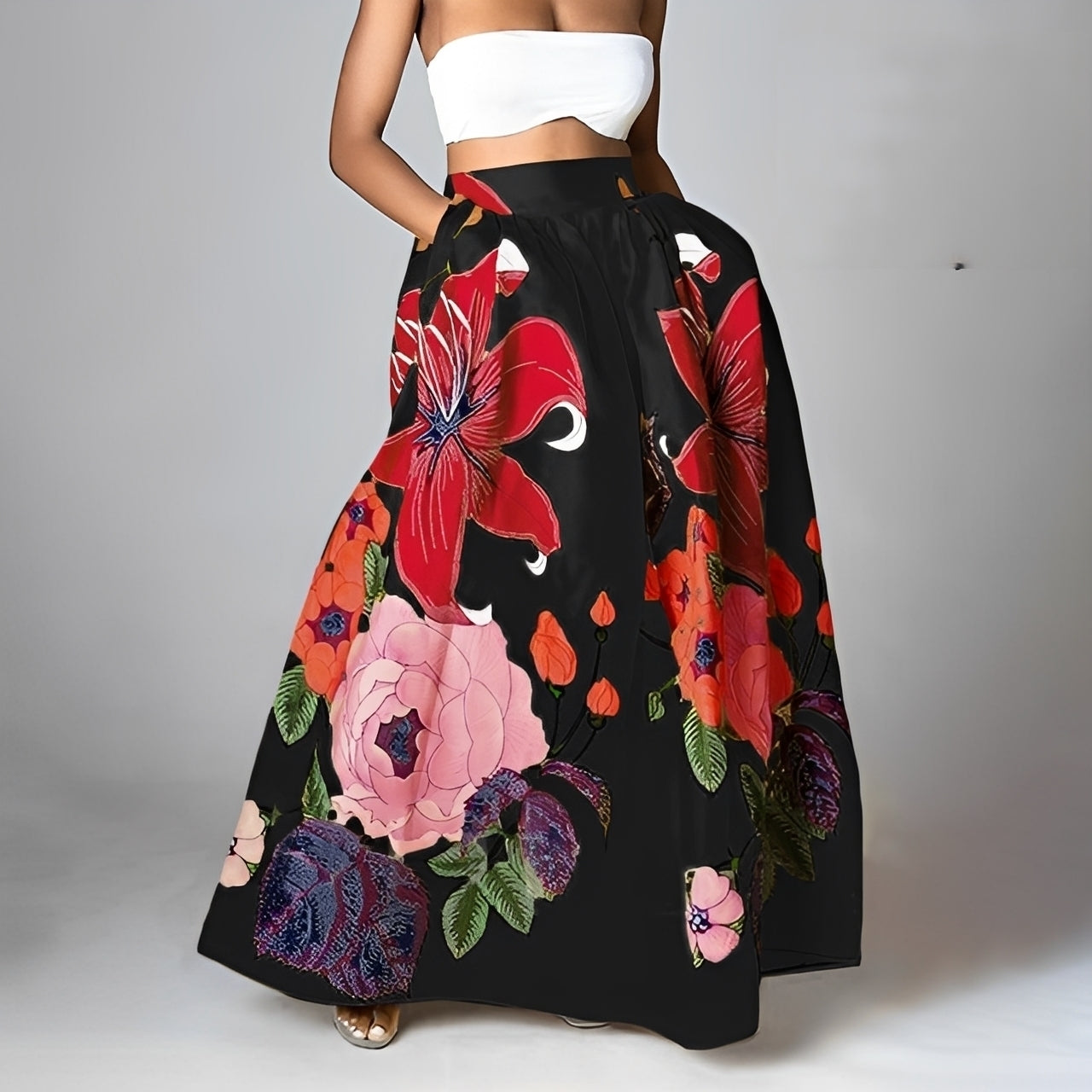 Jessica - Edler Boho-Rock mit hoher Taille für Damen