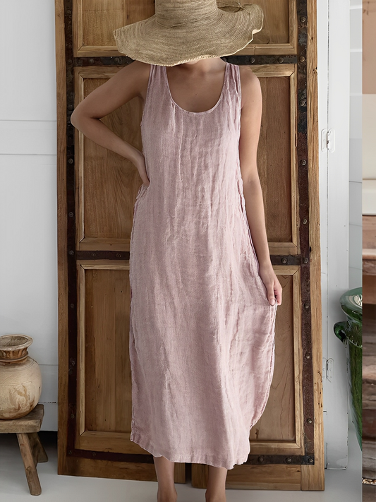 Leone - Luftiges Sommerkleid ohne Ärmel für Damen