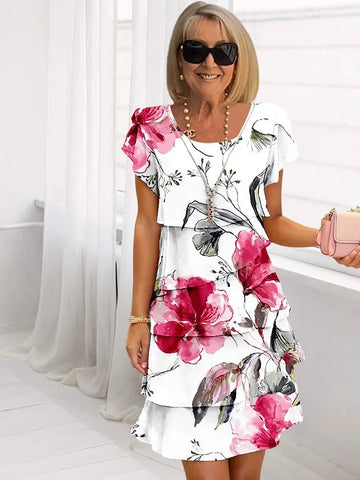 Mia- Blüten Damen Sommerkleid