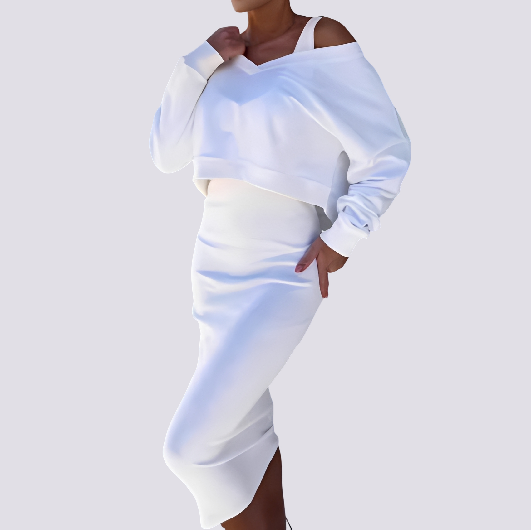 Elsie - Schickes Zweiteiliges Kleid-Set