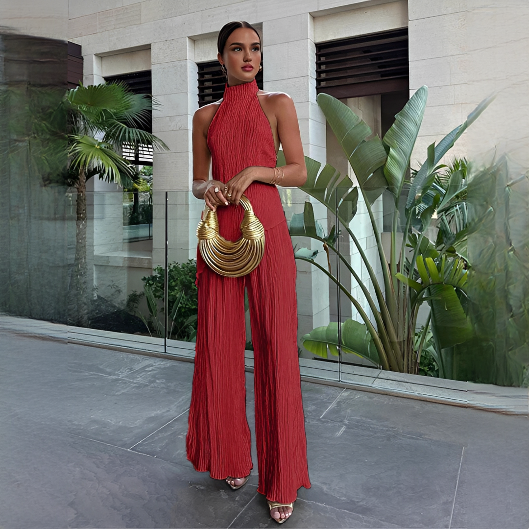 Elvissa - Elegantes Oberteil und Set mit weitem Bein