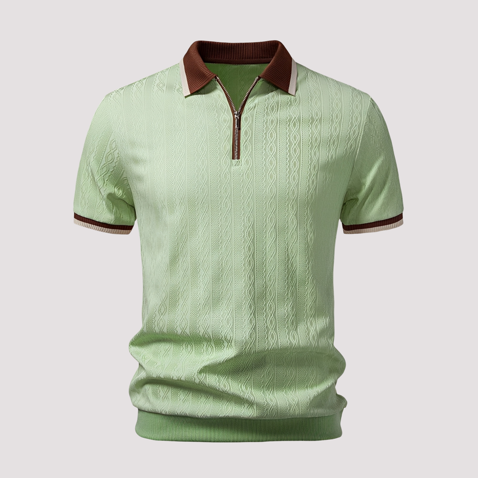 Bryn - Elegantes Zip-Up-Poloshirt