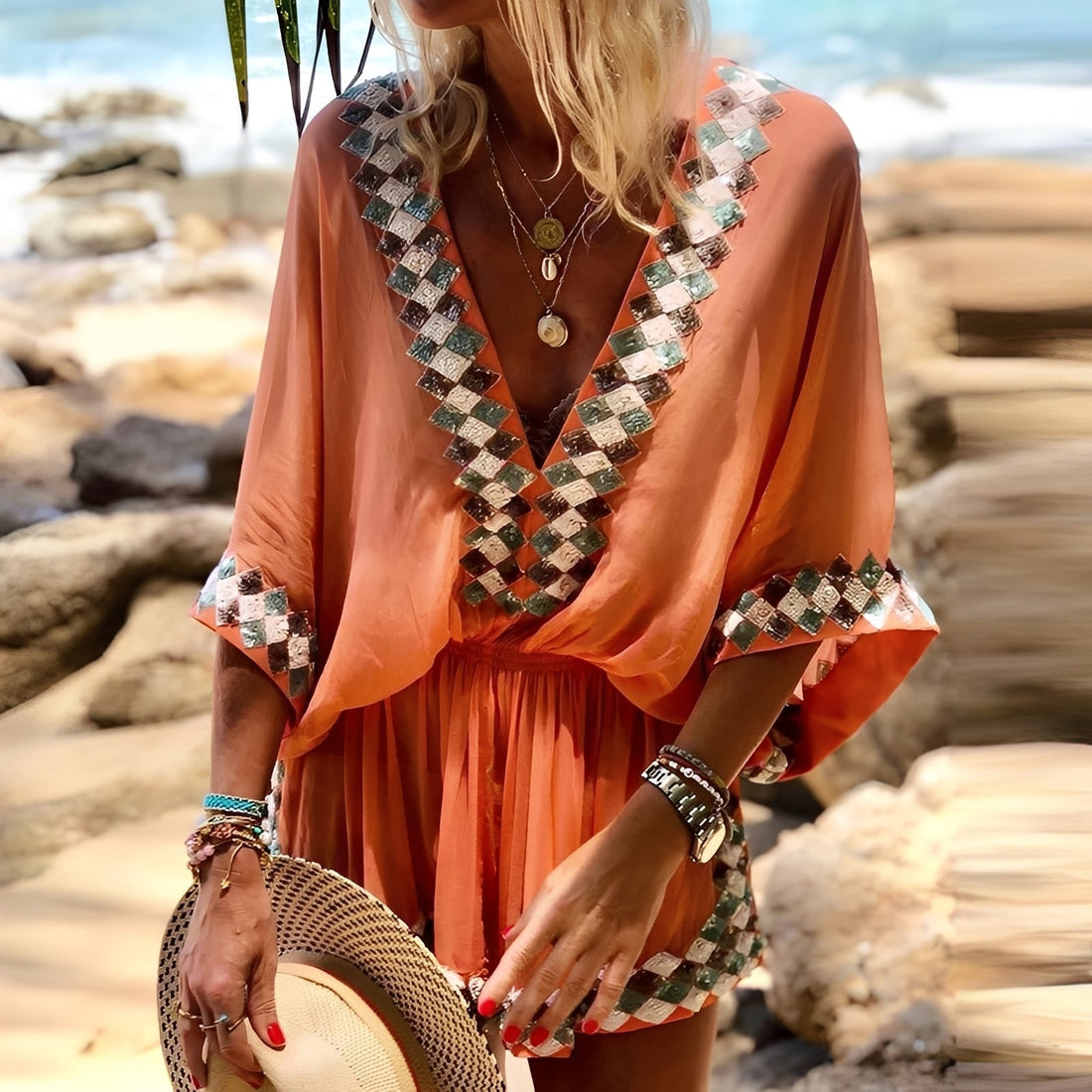 Jenn - Eleganter Bohemian-Overall