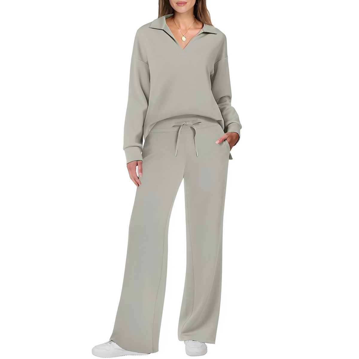 Justina - Bequemes Set für Damen bestehend aus Pullover und Hose