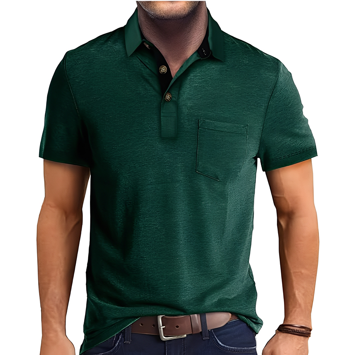 Abner - Poloshirt im klassischen Design