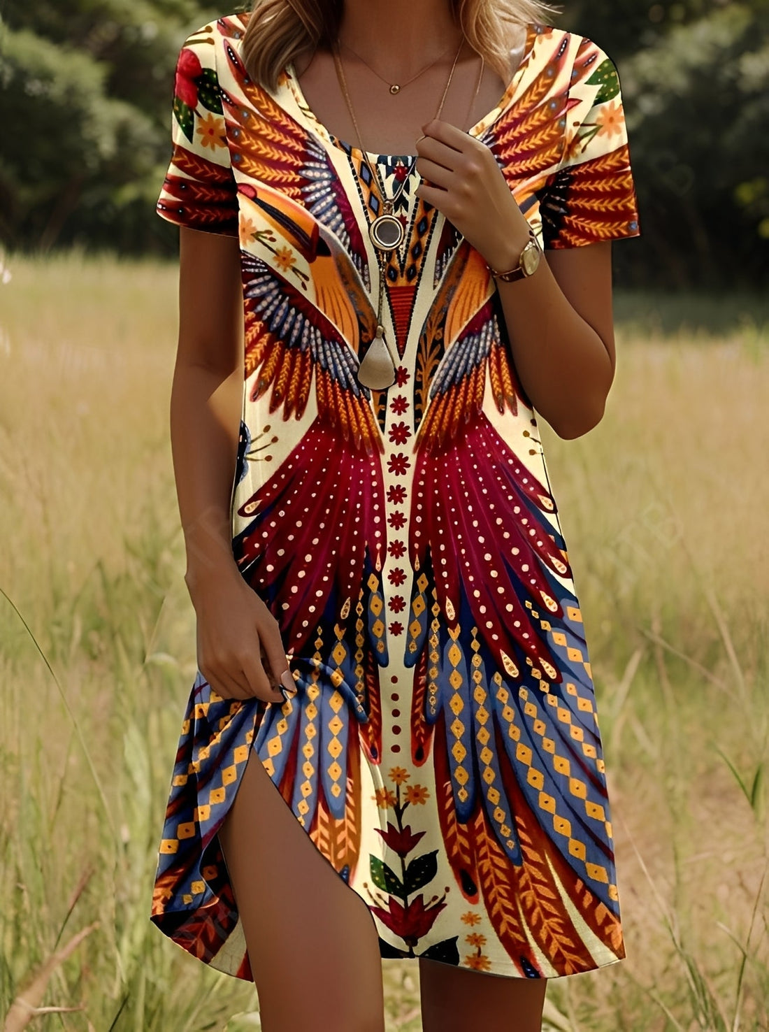 Lyssa - Elegantes Kleid mit Print für Damen