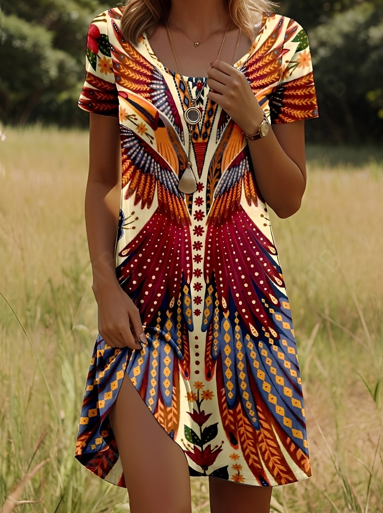 Lyssa - Elegantes Kleid mit Print für Damen