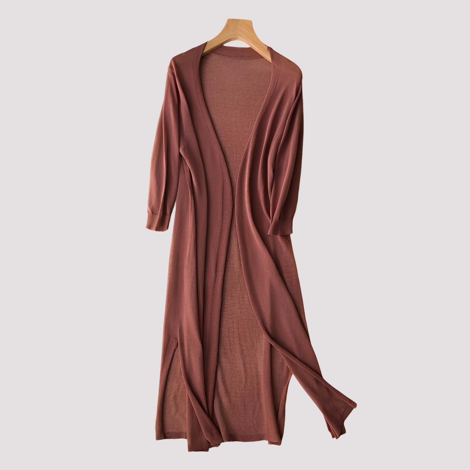 Fannie - Gemütlicher langer Damen-Cardigan
