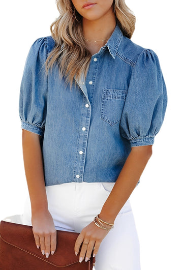 Mila - Stilvolles Jeans-Hemd