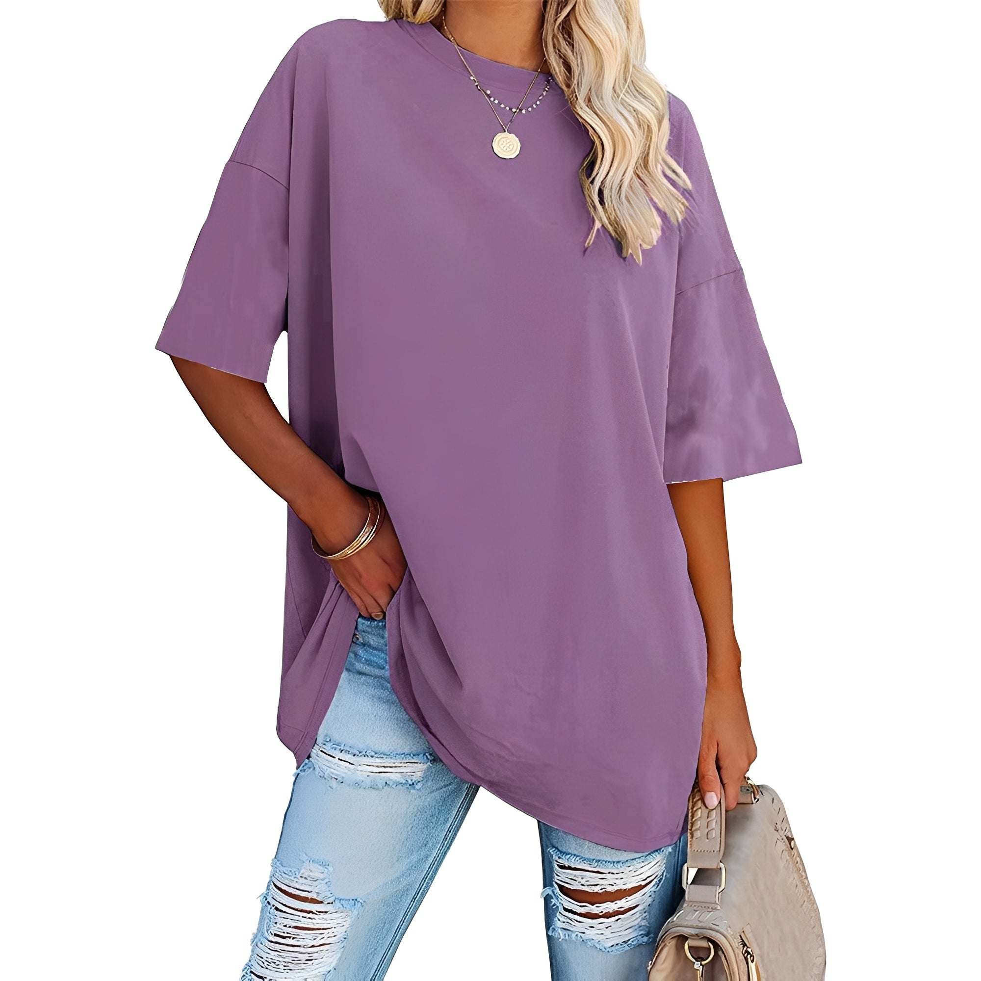 Alice - Lockeres T-Shirt mit weiten Schultern