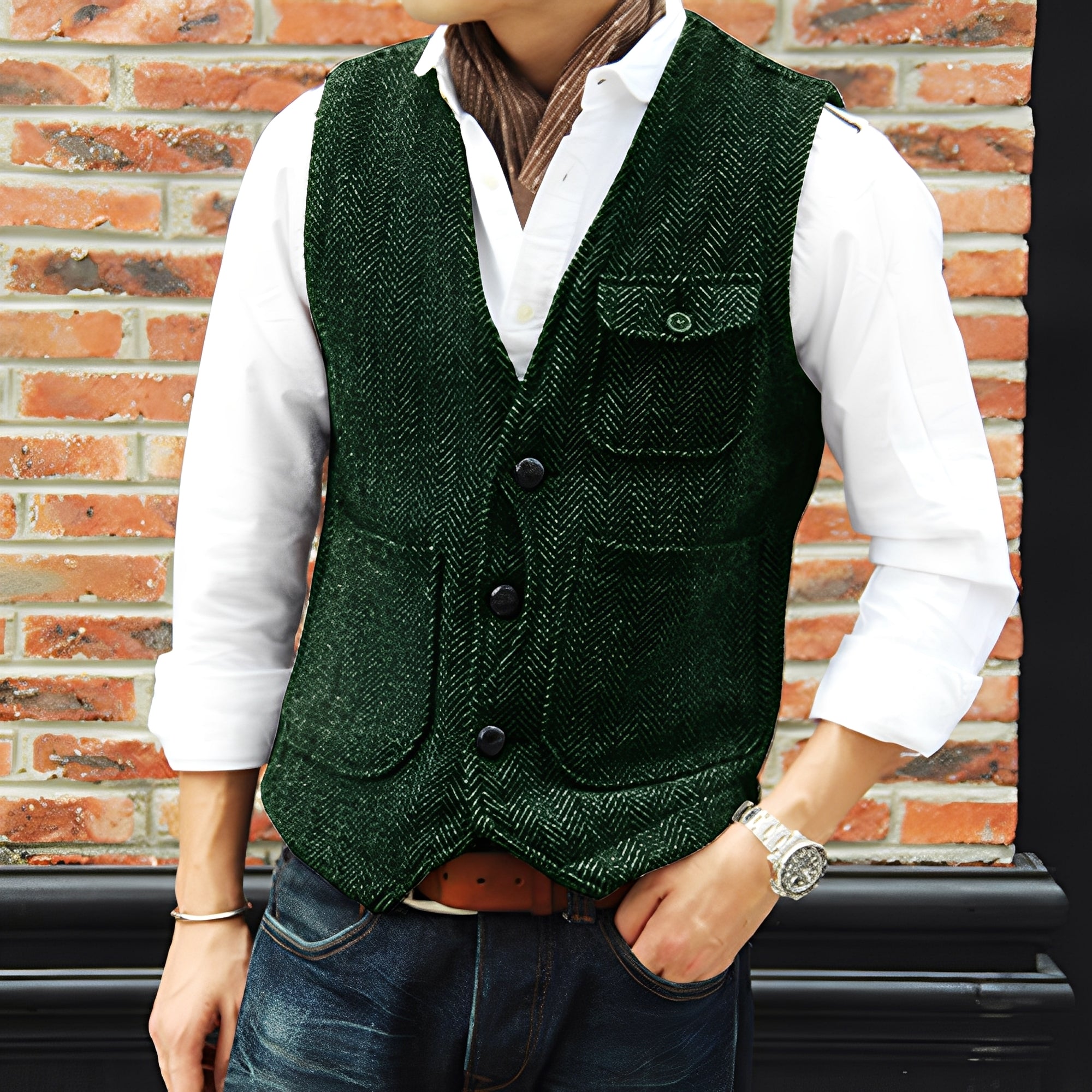 Matthew - Eleganter Tweedmantel