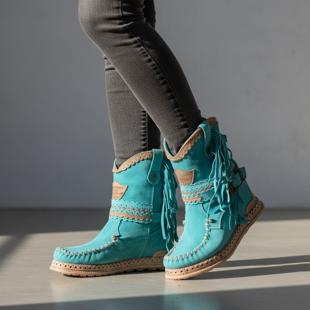 Brianna - Elegante Boho-Stiefeletten