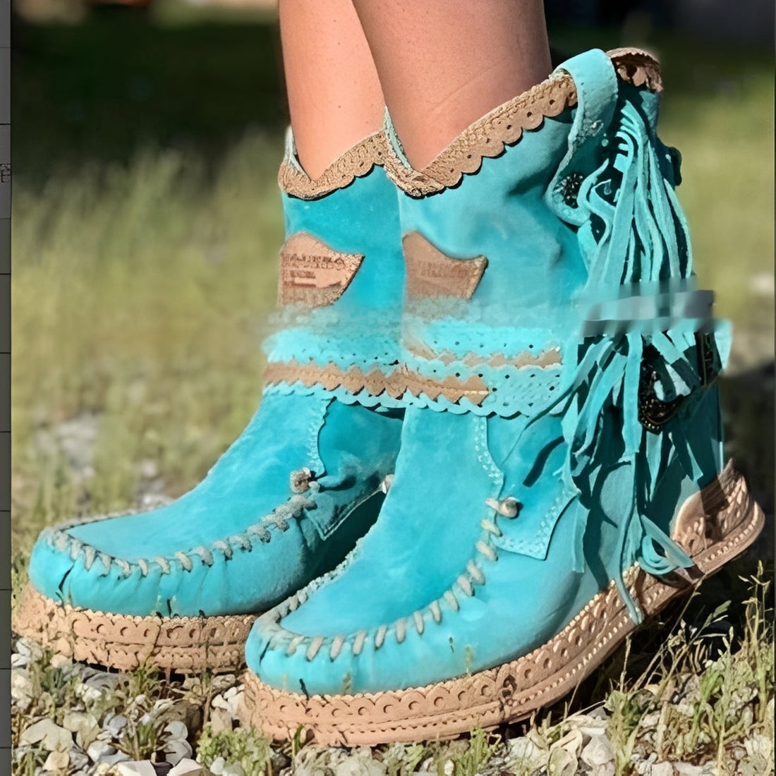 Brianna - Elegante Boho-Stiefeletten