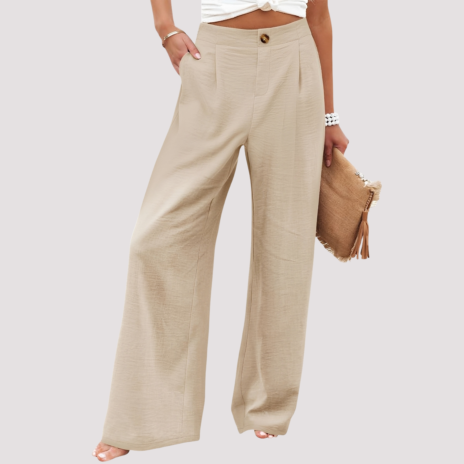 Helen - Damenhose mit weitem Bein und bequemer Passform