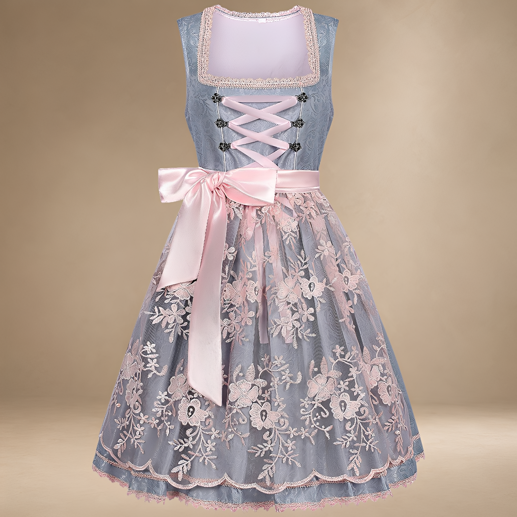 Sally - Zeitgemäßes ärmelloses Oktoberfestkleid
