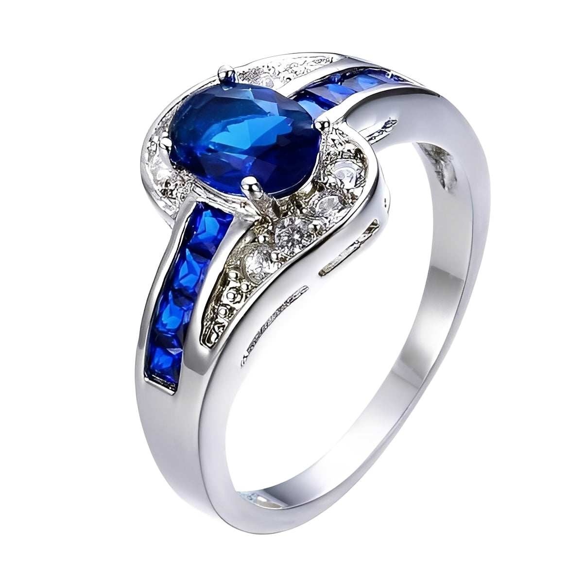 Diane – Ring mit blauen Stein