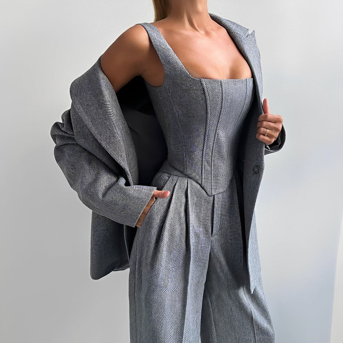 Madeline - Stilvolles dreiteiliges Blazer-Set für Damen
