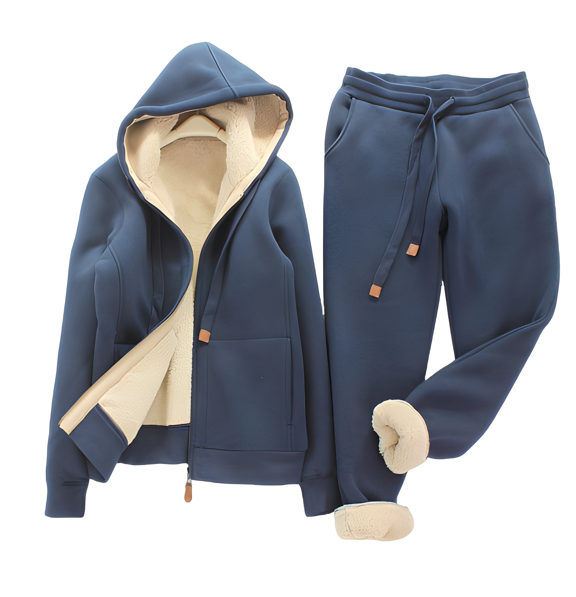 Monica - Bequemes Set mit Kapuzenpullover und Jogginghose für Damen