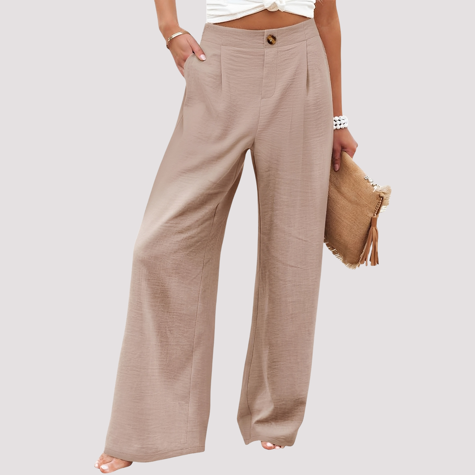 Helen - Damenhose mit weitem Bein und bequemer Passform