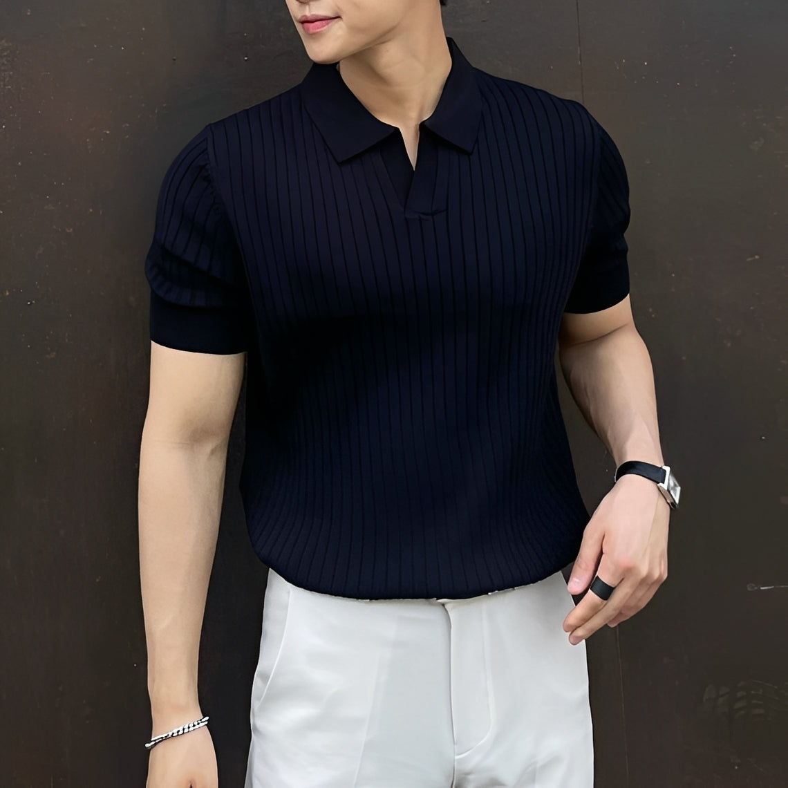 Melvin - Entspanntes Kurzarm-Poloshirt für Herren