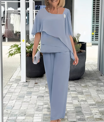 Leah - Elegantes, locker geschnittenes zweiteiliges Damen-Set