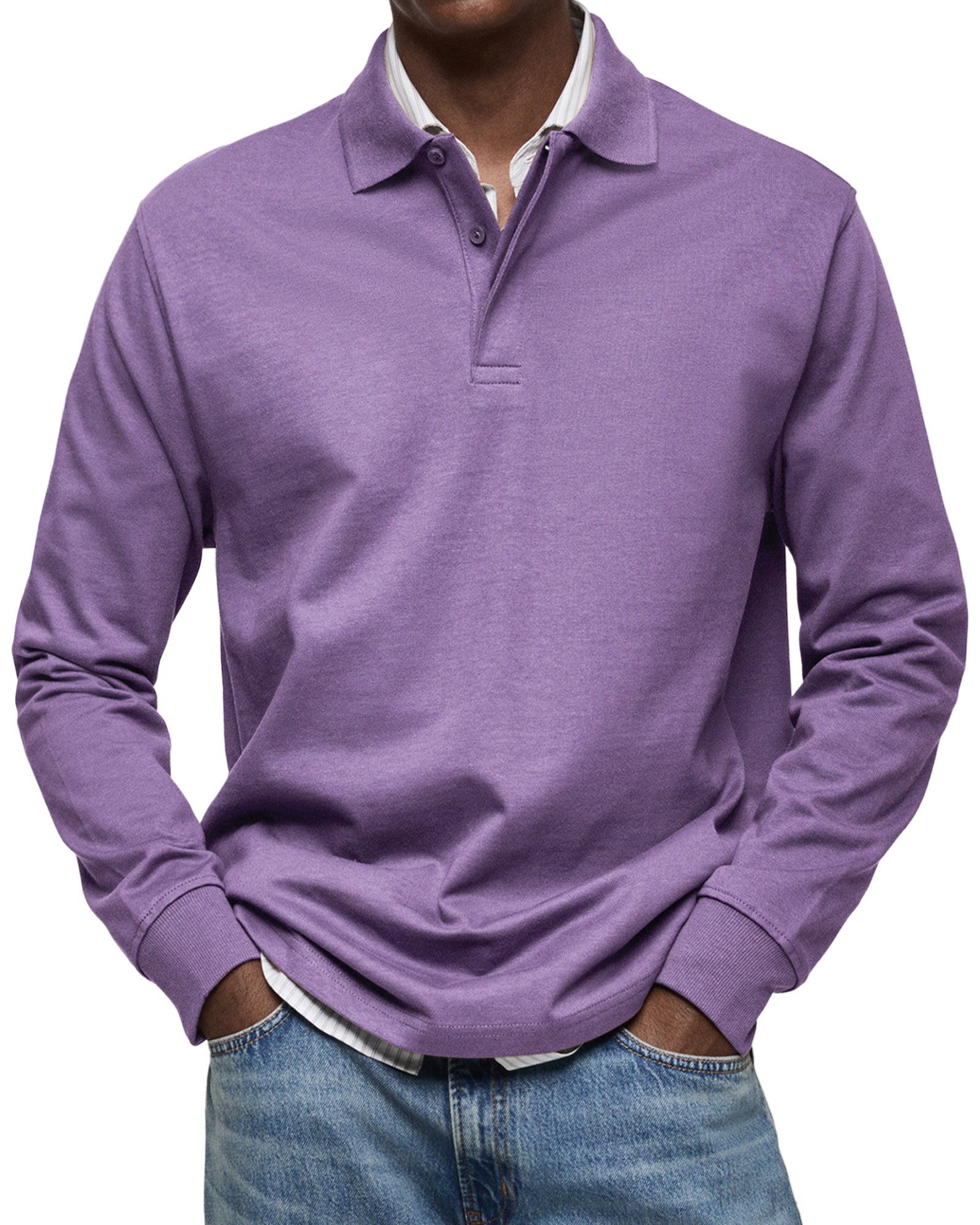 Oliver - Langarm-Poloshirt