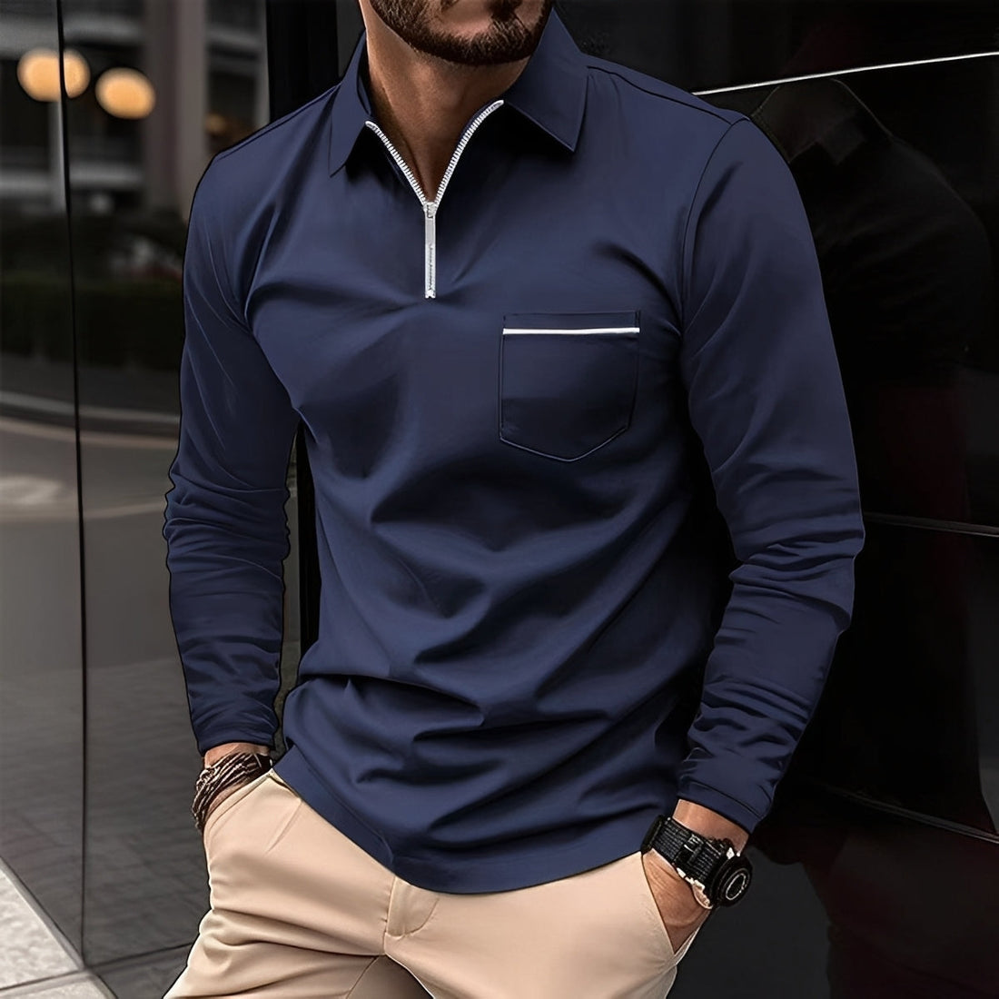 Bernard - Angenehmes Langarmshirt