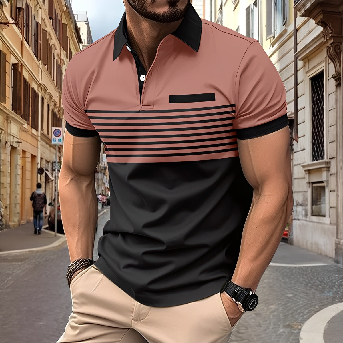 Thomas - Stilvolles, figurbetontes Poloshirt für Herren
