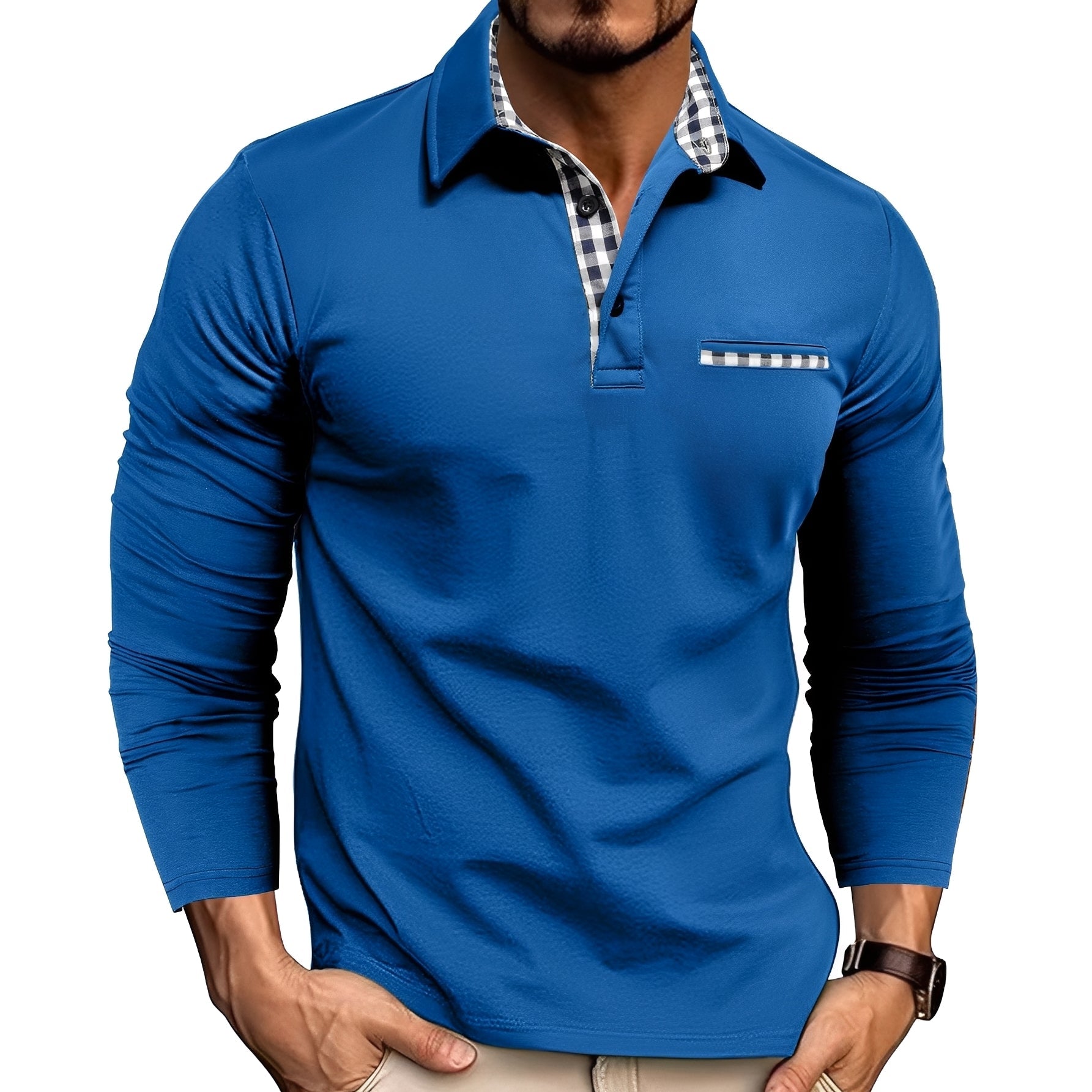 Rupert - Komfortables Langarm-Poloshirt für Herren