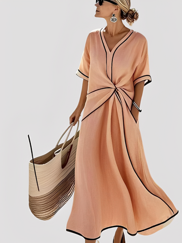 Mabel - Elegantes, locker geschnittenes Maxikleid für Damen