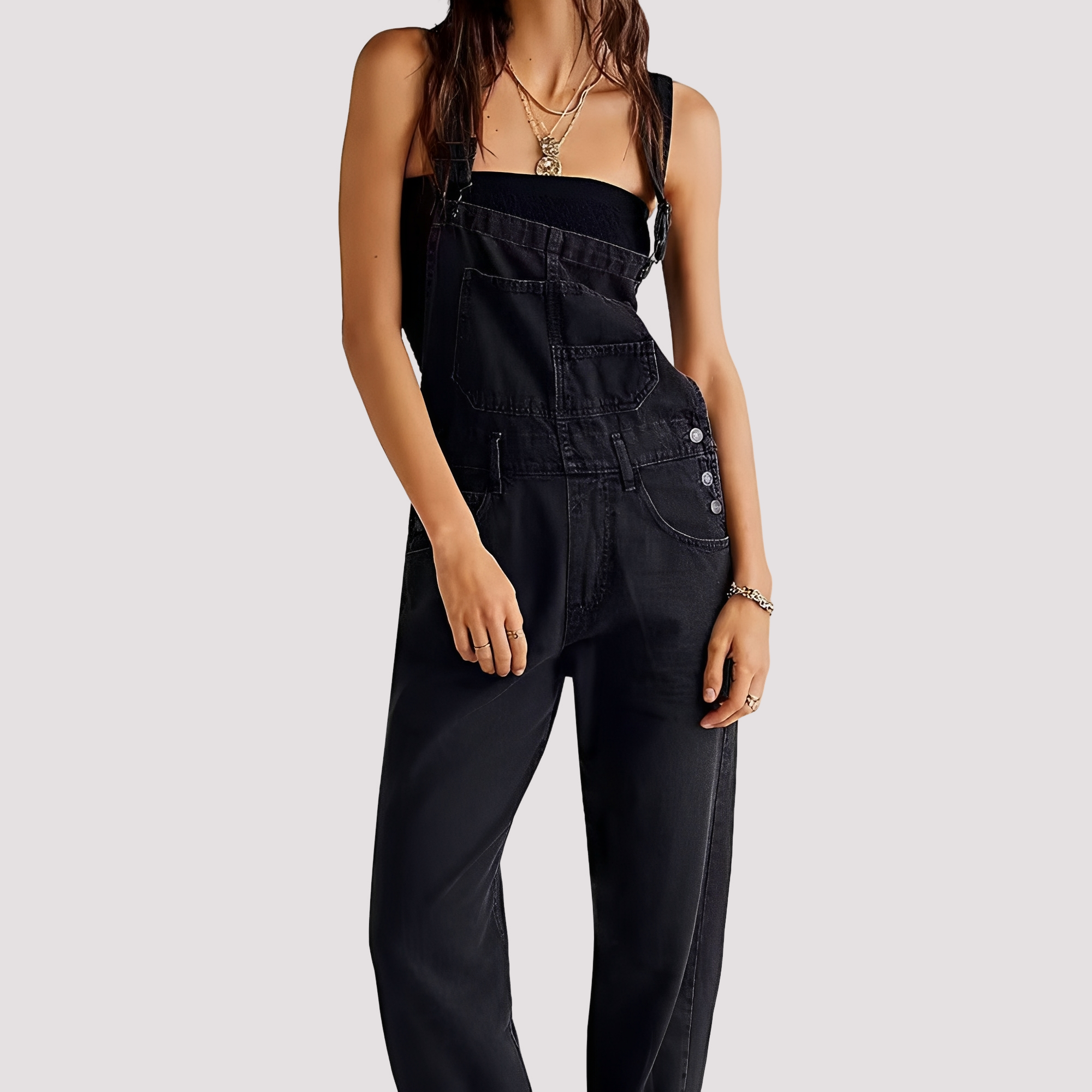 Sophie - Bequemer, legerer Jeans-Jumpsuit für Damen