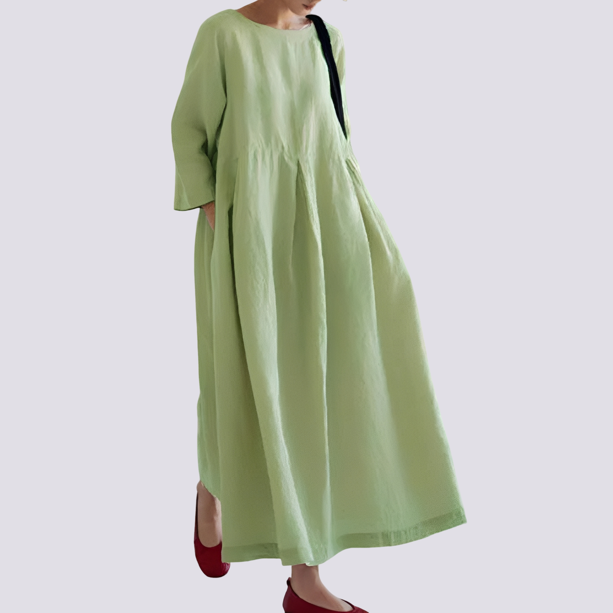 Veronica - Lockeres Damenkleid mit Taschen