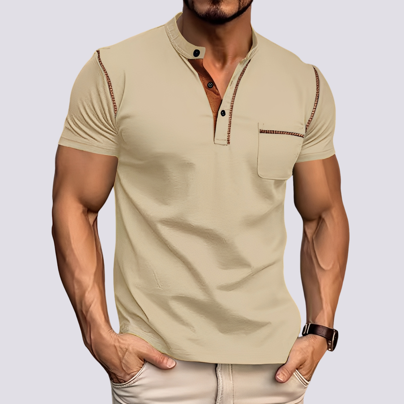 Stefan - Elegantes, luftdurchlässiges Herren-Poloshirt