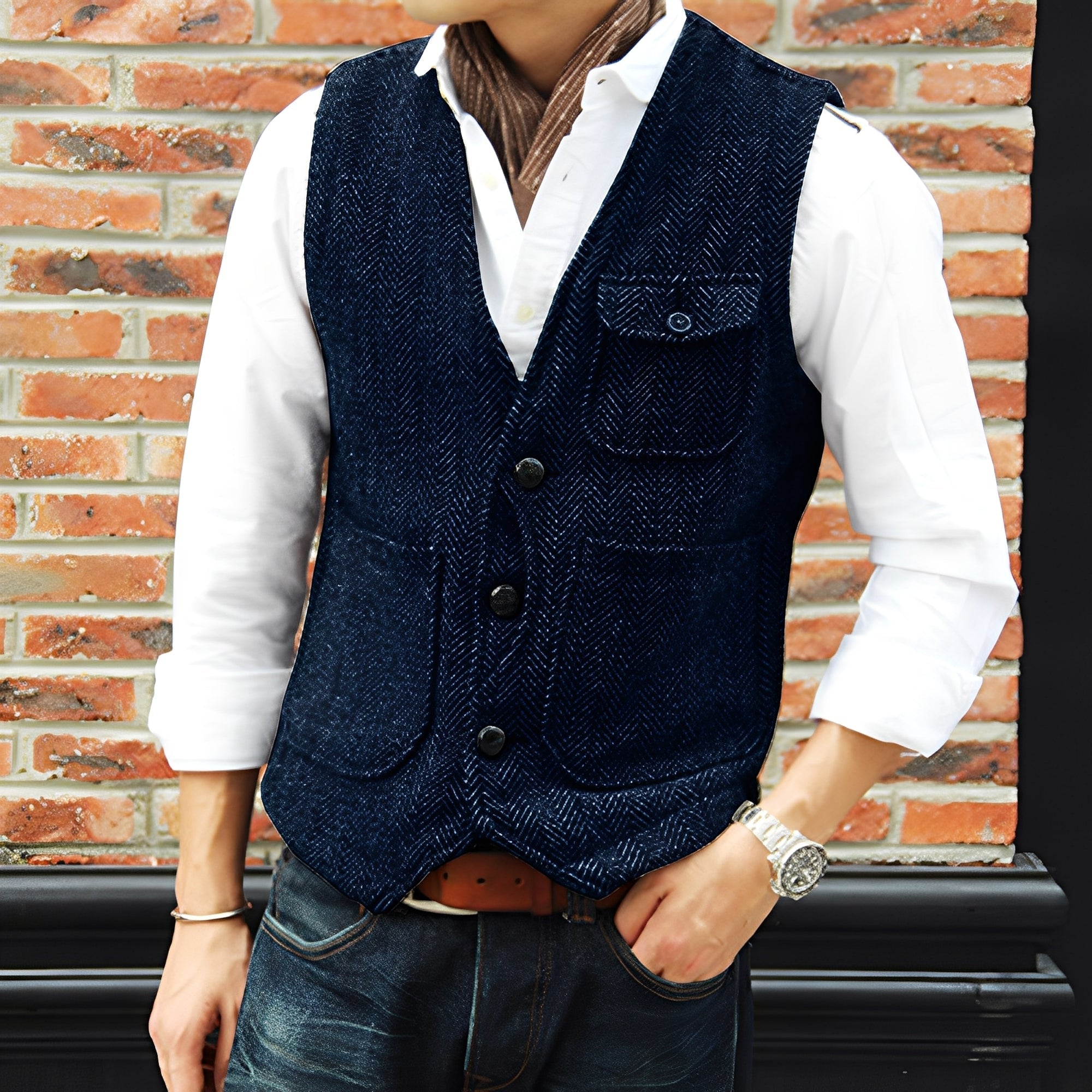 Matthew - Eleganter Tweedmantel