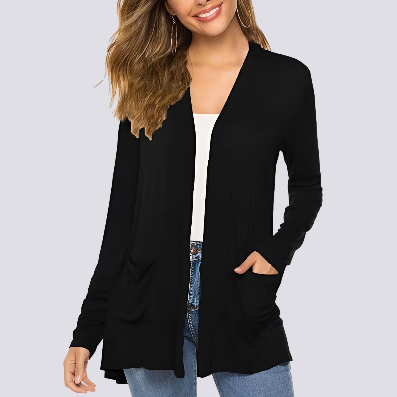 Bertha - Komfortable Langarm-Jacke