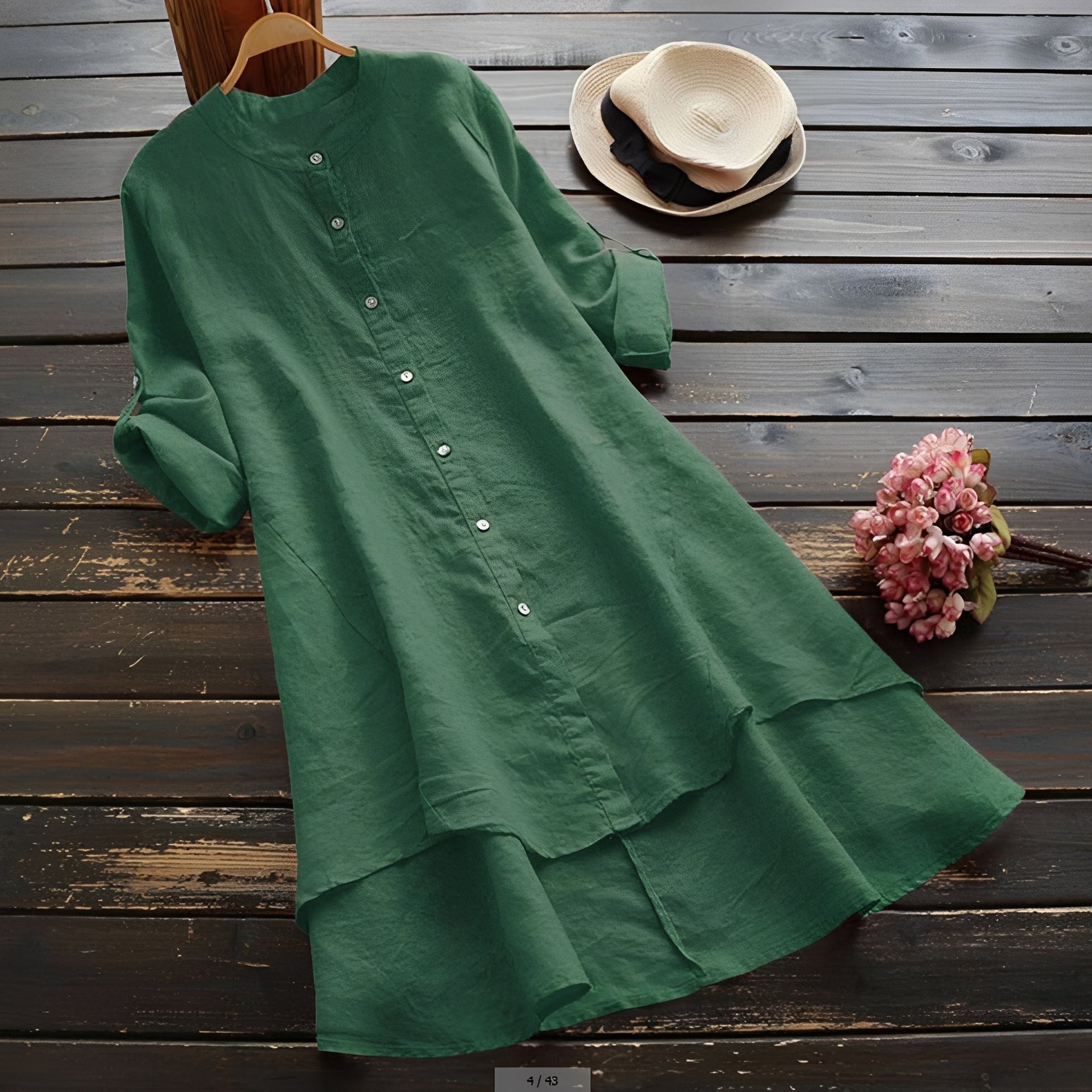 Mildred - Elegantes Kleid mit Knöpfen