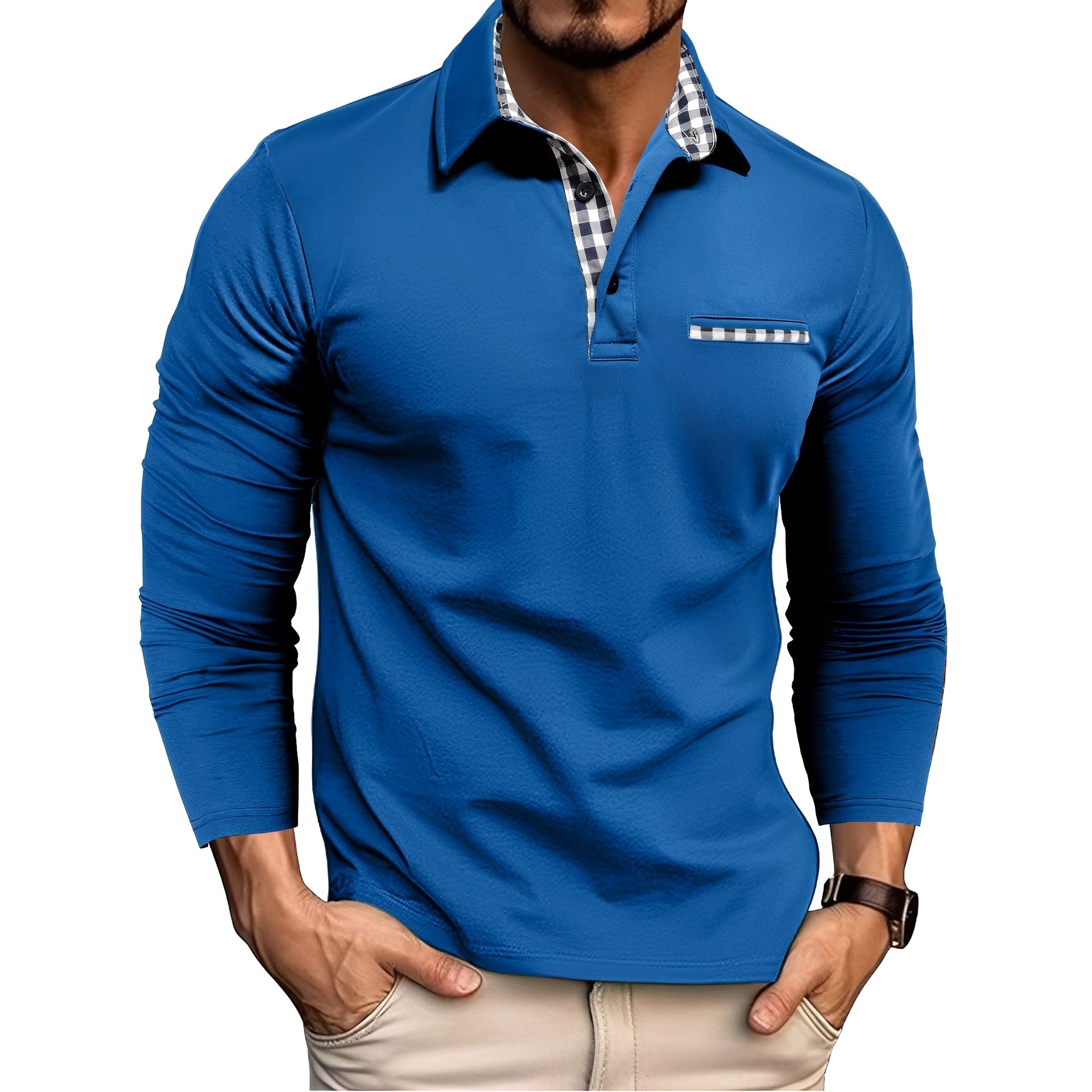 Jerome - Komfortables Langarm-Poloshirt