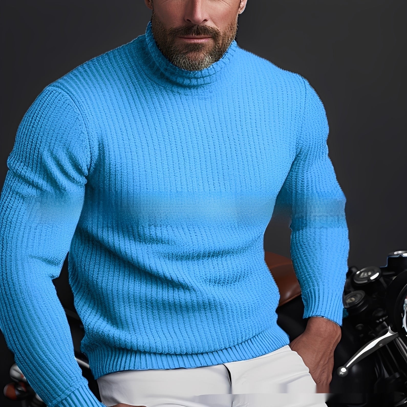Richard - Warmer, bequemer Herren-Rollkragenpullover