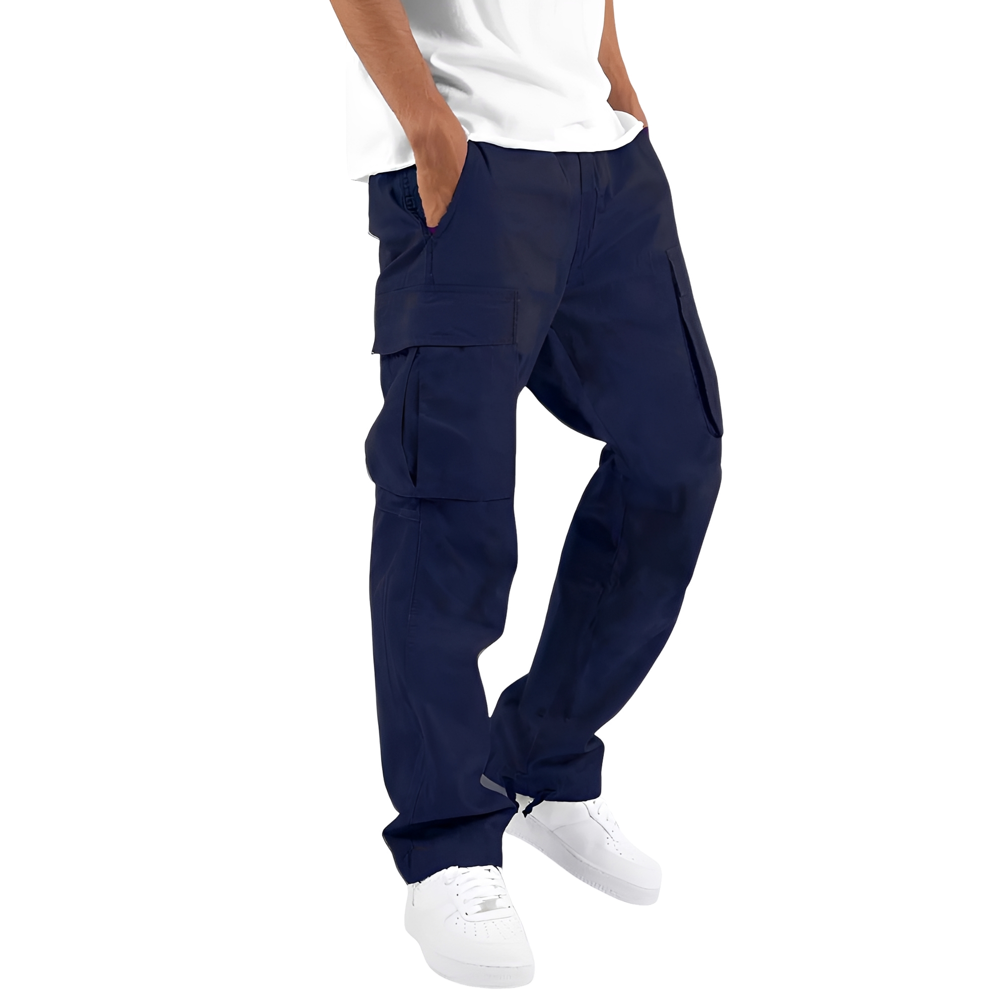 Cooper - Locker geschnittene Herren-Cargohose mit Kordelzug